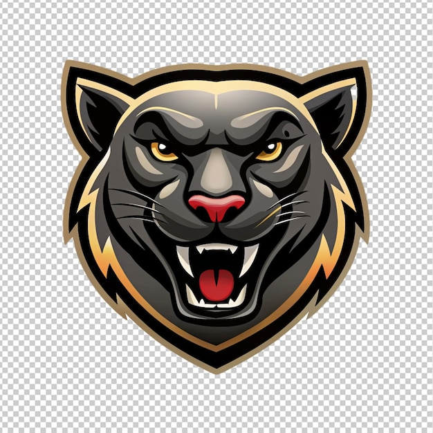 PSD panther logo on transparent background