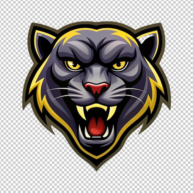 PSD panther logo on transparent background