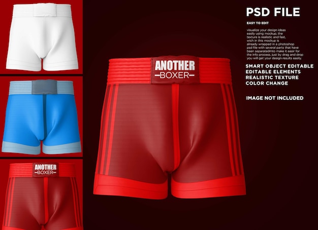 Mockup di pants kick boxer