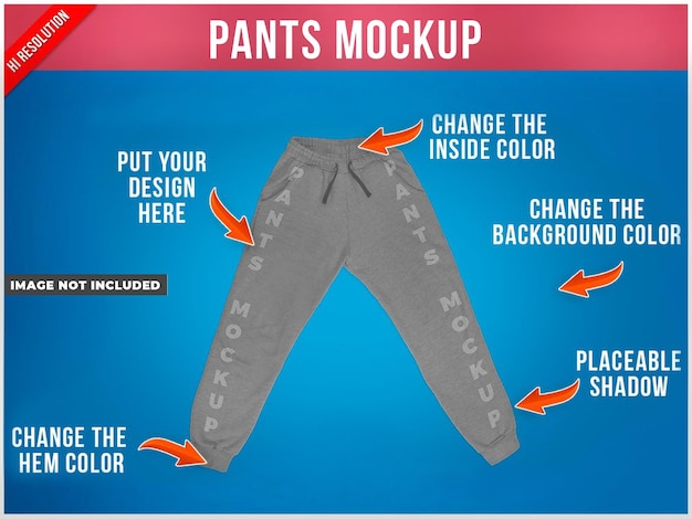 Pants mockup front