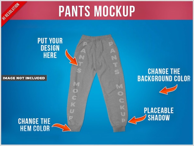 Pants mockup