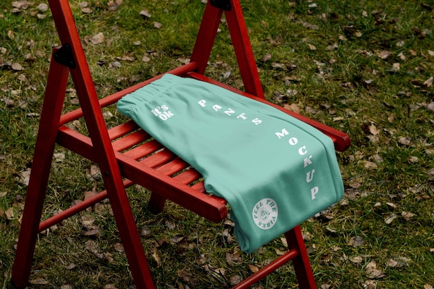 Pants outdoors mockup design