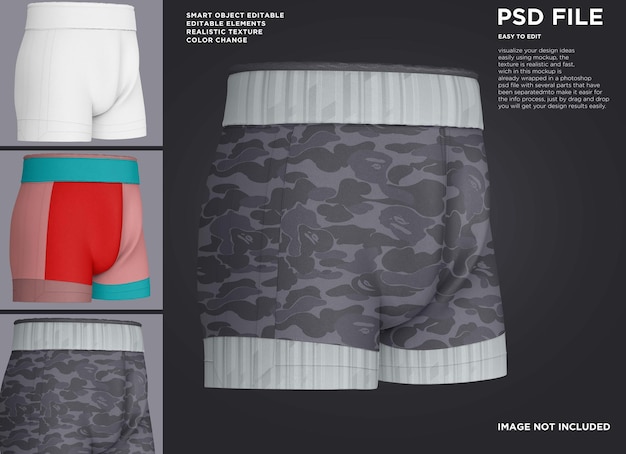 PSD pants short jogger sport mockup