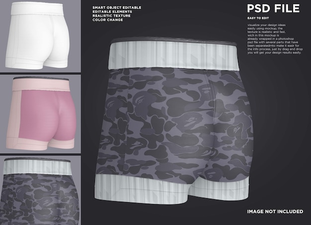 PSD パンツショートジョガースポーツモックアップ