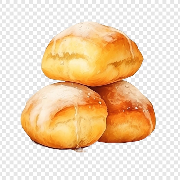 PSD pao de queijo na przezroczystym tle