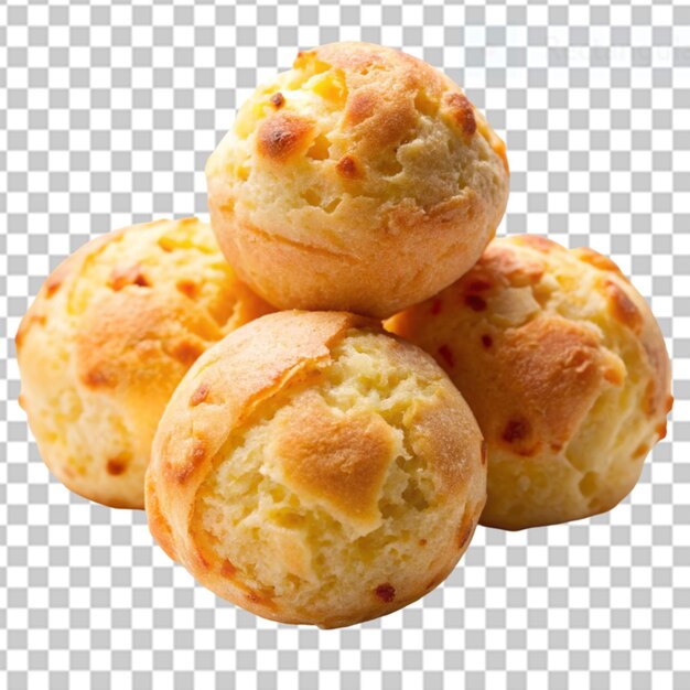 Pao de queijo on transparent background