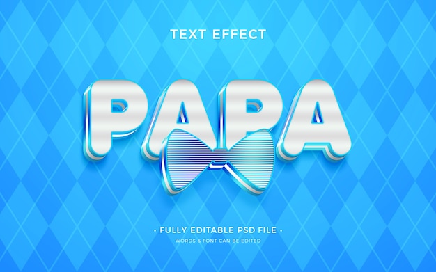 Papa text effect