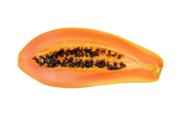 papaja pocięta na pustym tle PNG