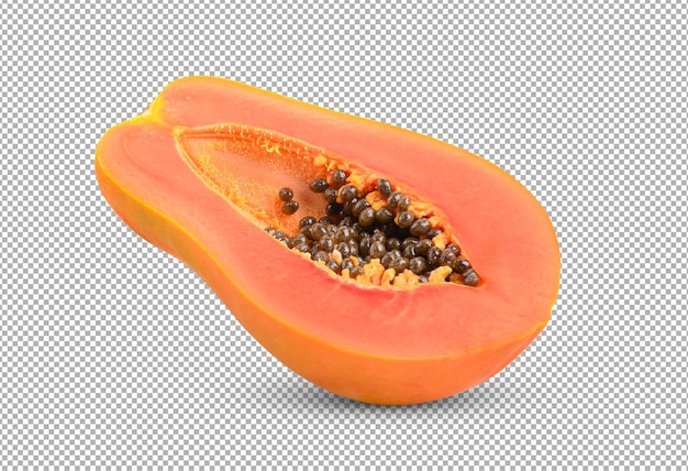 PSD papaya isolated