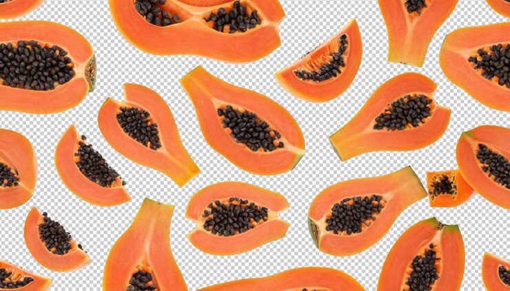 PSD papaya slice png