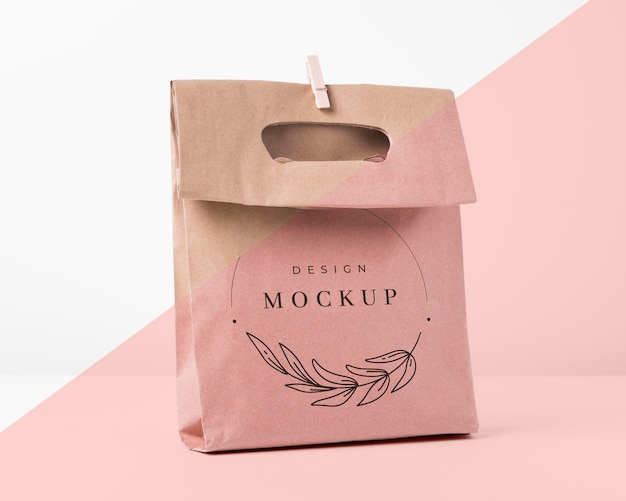 Paper bag concept with mock-up