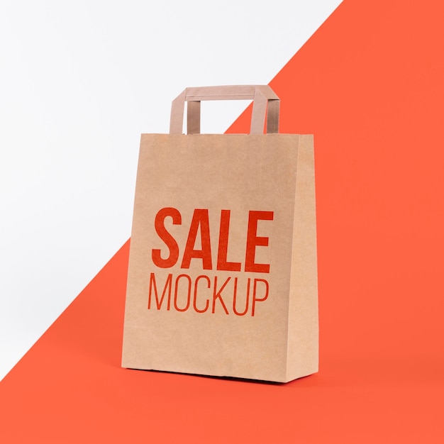 PSD paper bag concept with mock-up