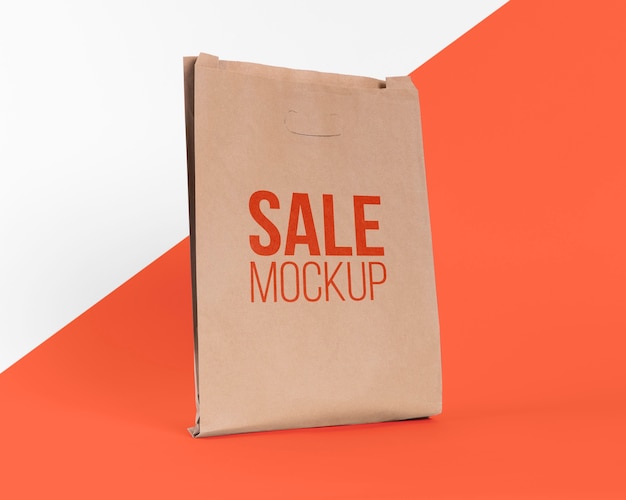 Paper bag concept with mock-up