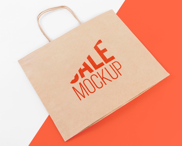 PSD paper bag concept with mock-up