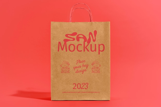 PSD paper bag mock-up design