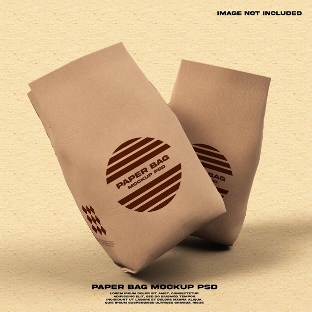 PSD paper bag mockup psd