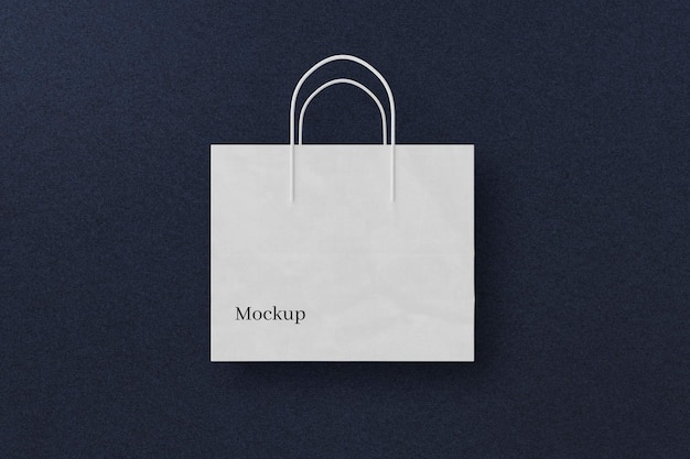 Paper Bag Mockup with Colored Background