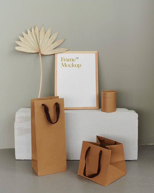 PSD paper bag mockup