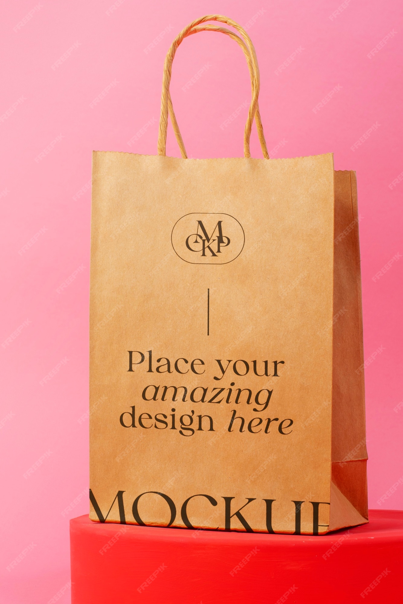 Premium PSD | Paper bag mockup