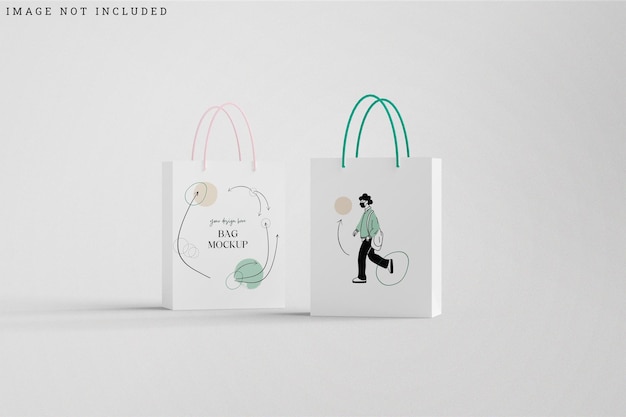 Paper bag mockup