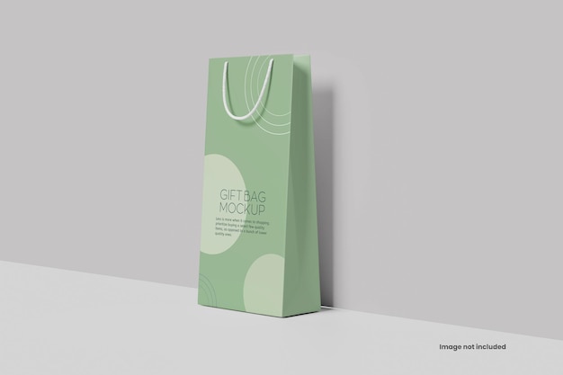 Mockup del sacchetto di carta