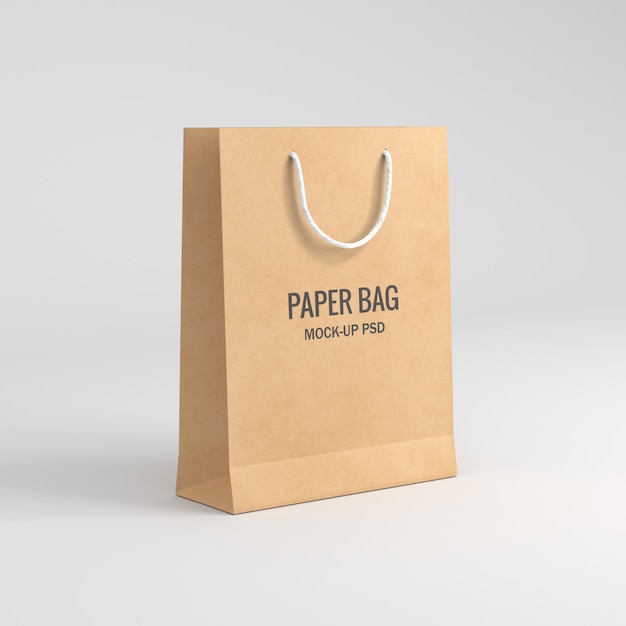 Paper bag mockup