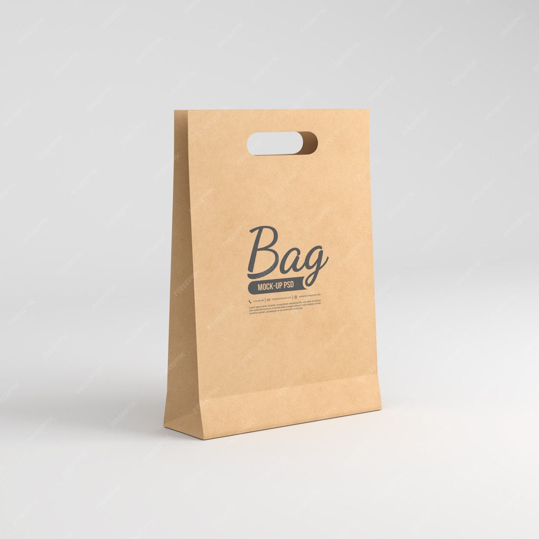 Premium PSD | Paper bag mockup