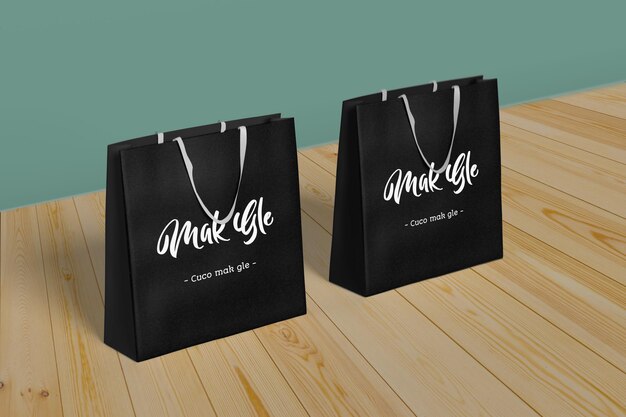 Paper bag mockup