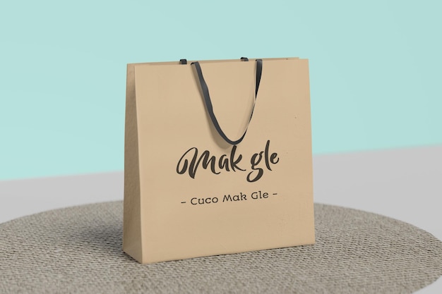 Paper bag mockup