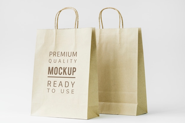 Paper bag mockup