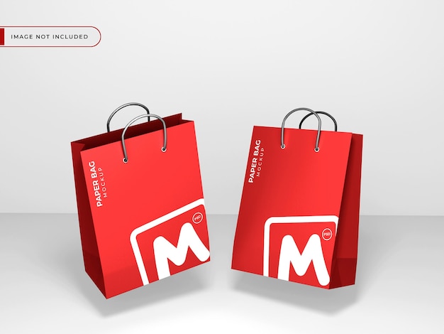 Premium PSD | Paper bag mockup