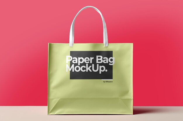 Paper bag mockup