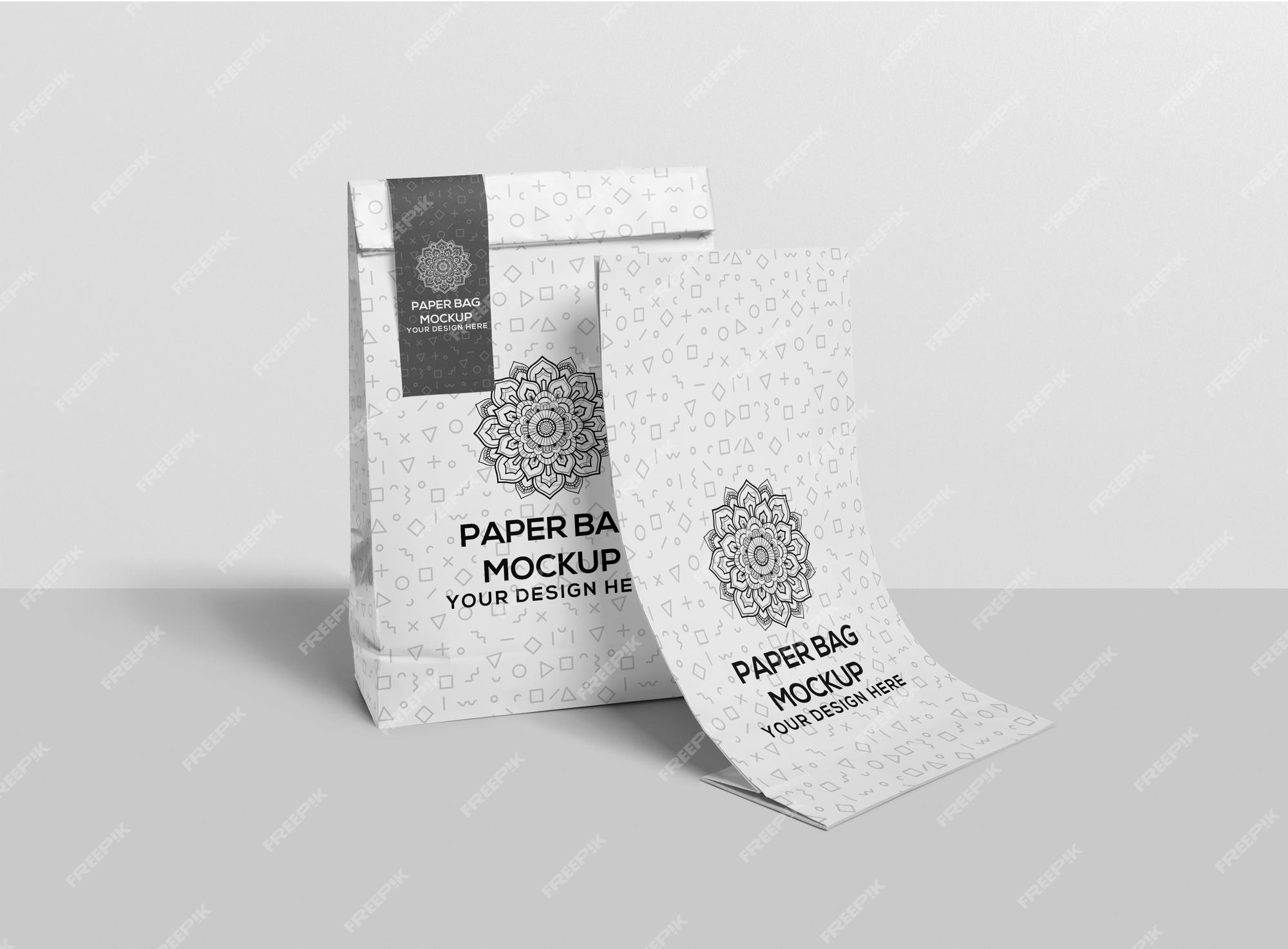 Premium PSD | Paper bag mockup