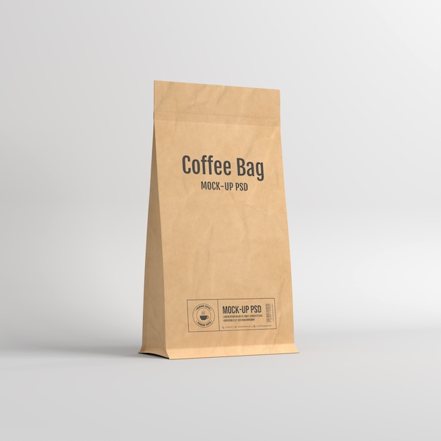 Paper bag packaging mockup