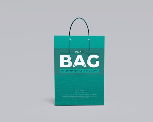 Sacco di carta shopping 3d mockup