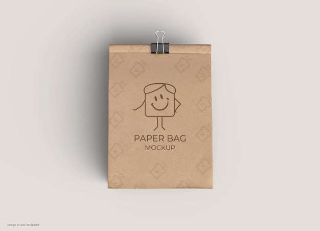 PSD paper bag for toaster packaging mockup