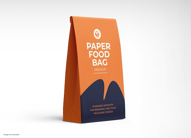 Paper bakery food bag psd mockup