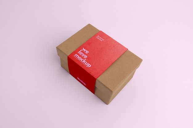 Paper belts boxes mockup design