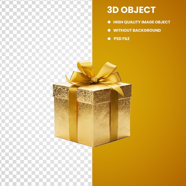 PSD paper box gift ribbo