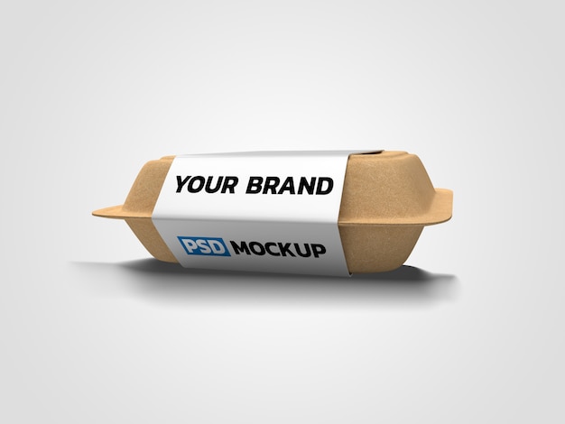 Paper Box Mockup 3D-weergave