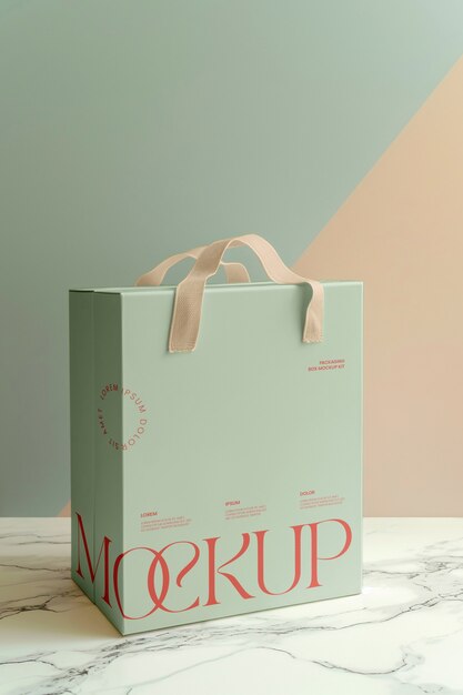 PSD paper box mockup