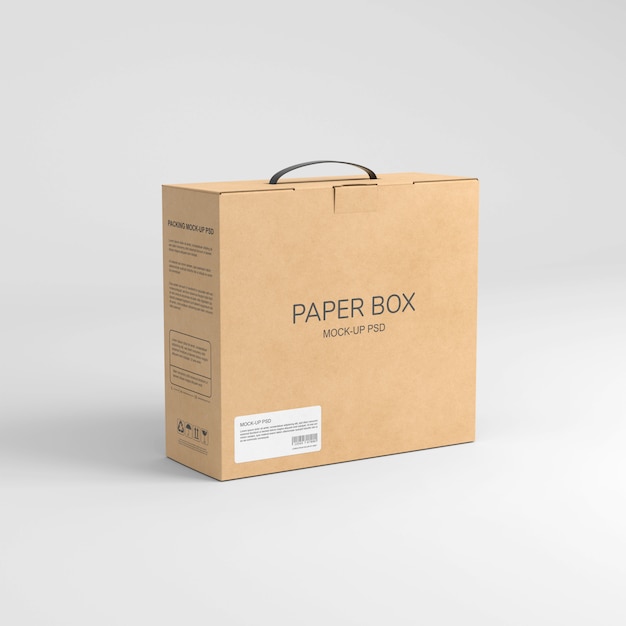 PSD paper box mockup