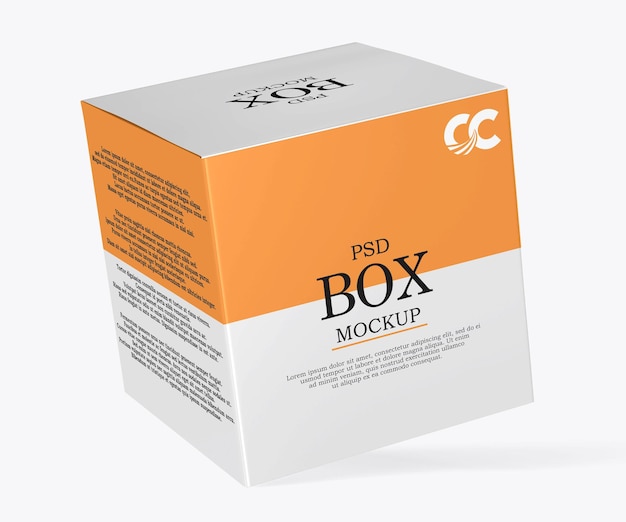 paper box mockup