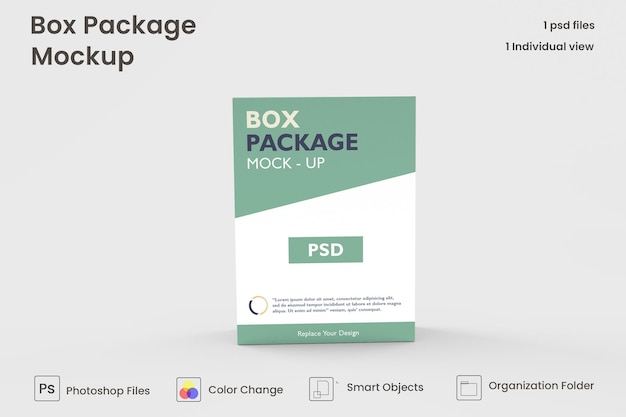 紙盒包裝模型 優質Psd