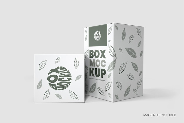 PSD paper box packaging mockup