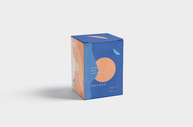 PSD paper box packaging mockup