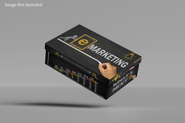 Paper box verpakking mockup