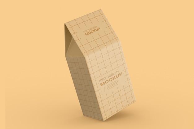 Mockup di imballaggio di scatole di carta