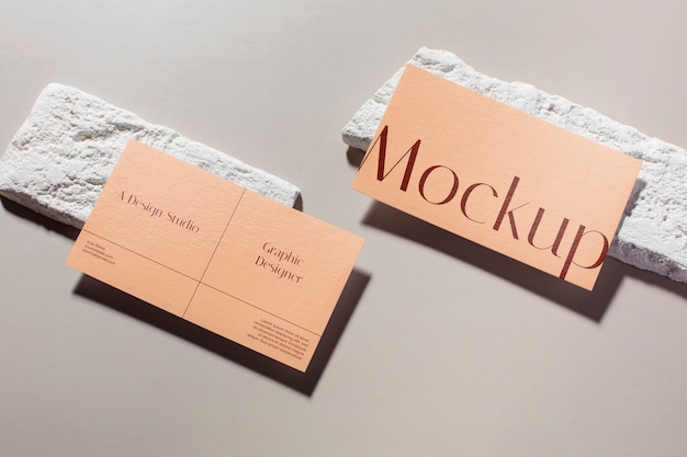 Paper business card mock-up