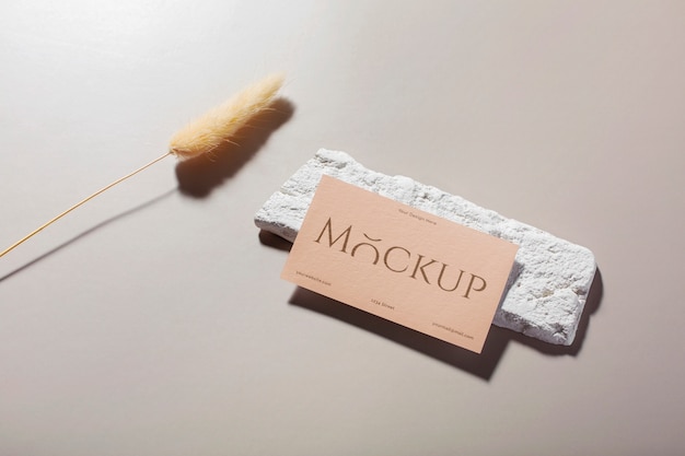 paper business card mock-up